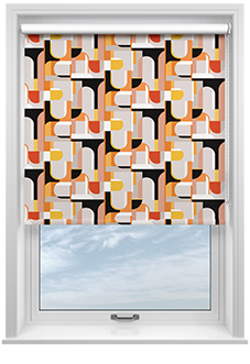 Archways, Orange - Twist&Fit Roller Blind